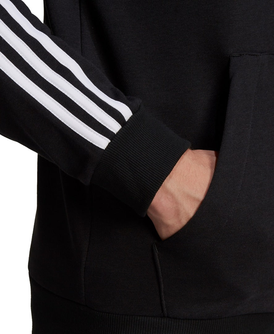 Essentials French Terry 3-Stripes Full-Zip Hoodie