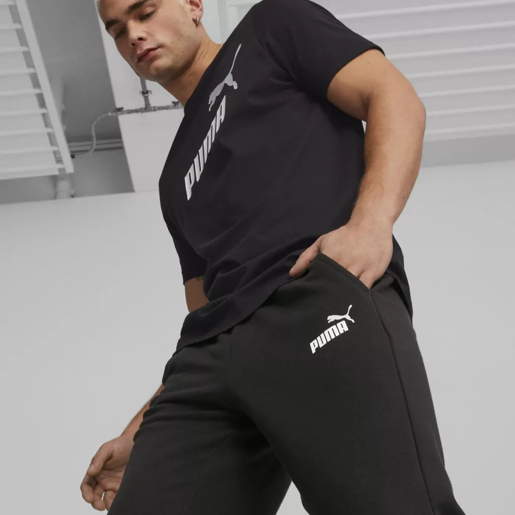 Puma Trackpants Ess+ 2 Col Logo Black