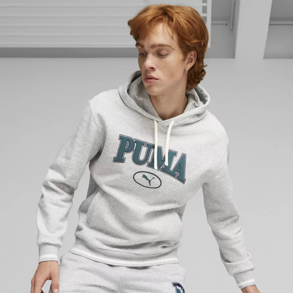 Puma Squad Hoodie Fl Grey