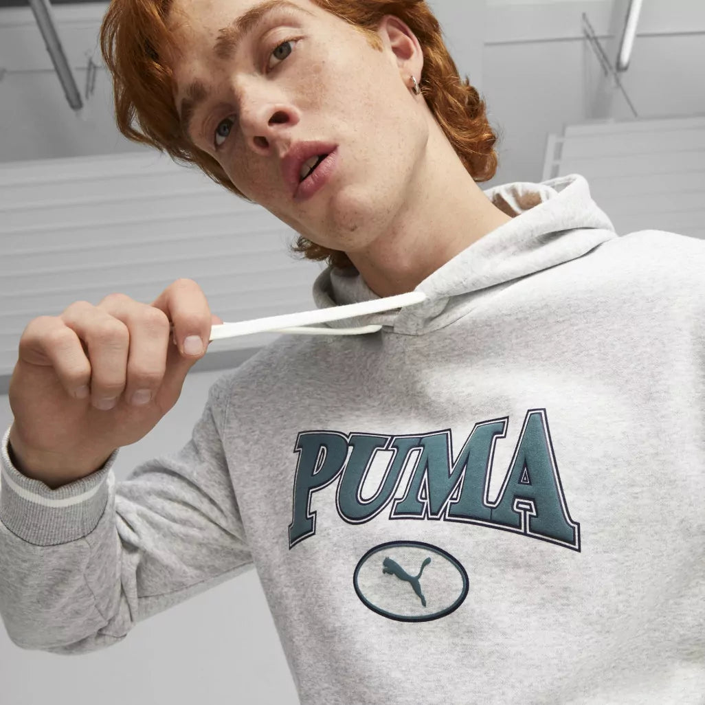 Puma Squad Hoodie Fl Grey