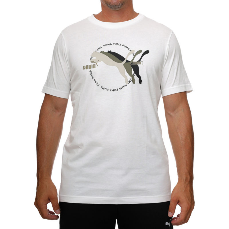PUMA GRAPHICS Multiple Cat Logo Tee