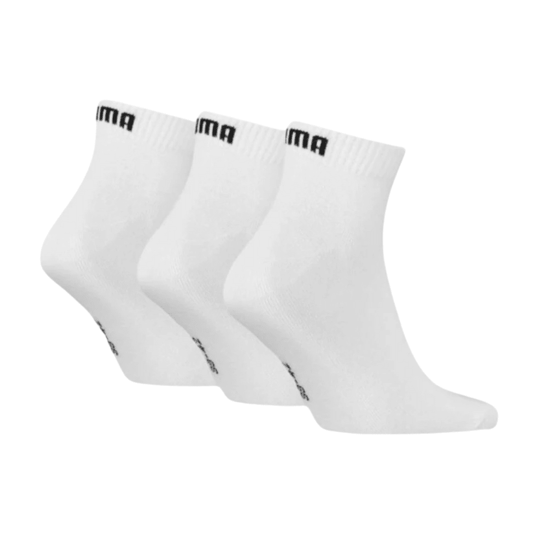 Puma Quarter Plain 3 Pairs Unisex Socks