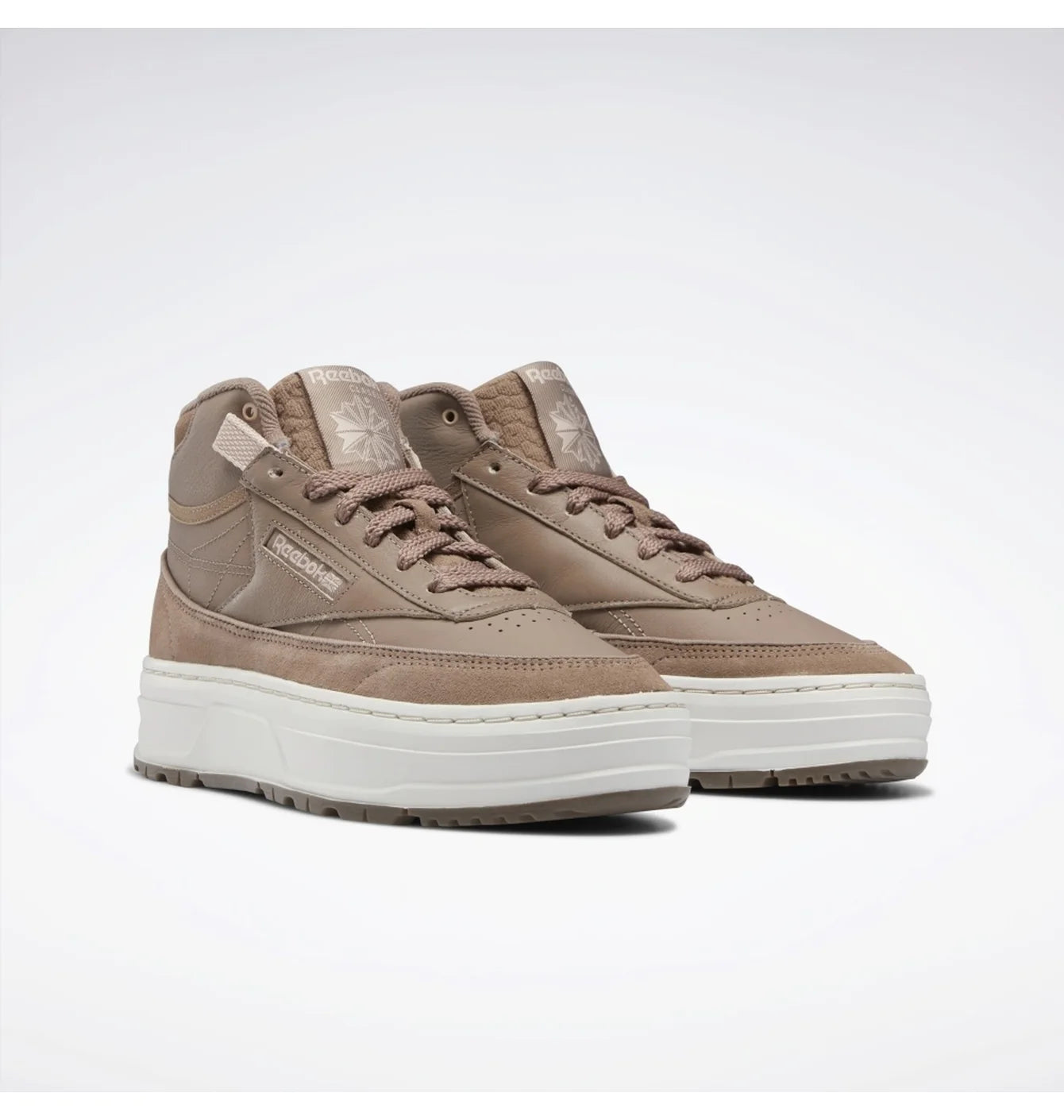 Reebok Club C Geo Mid Brown Women's Sneakers
