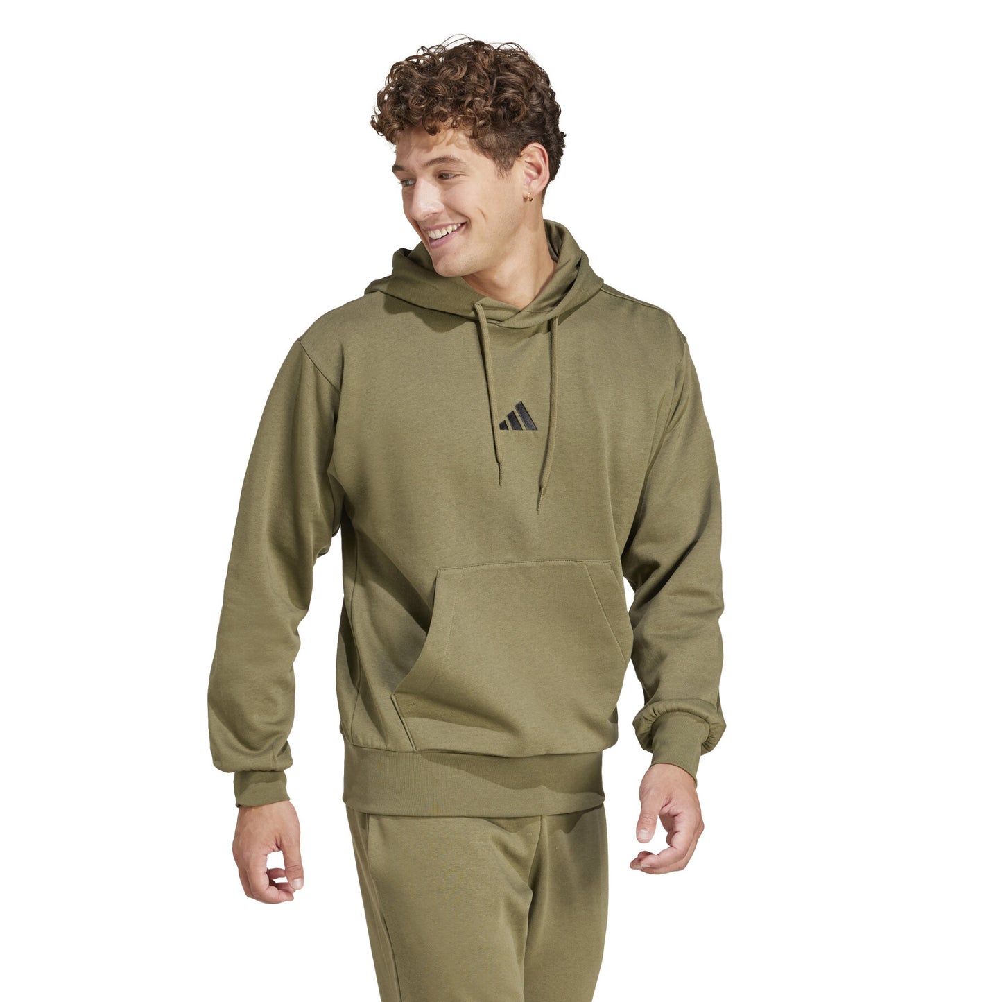 Hooded sweatshirt fleece adidas Essentials Feelcozy
