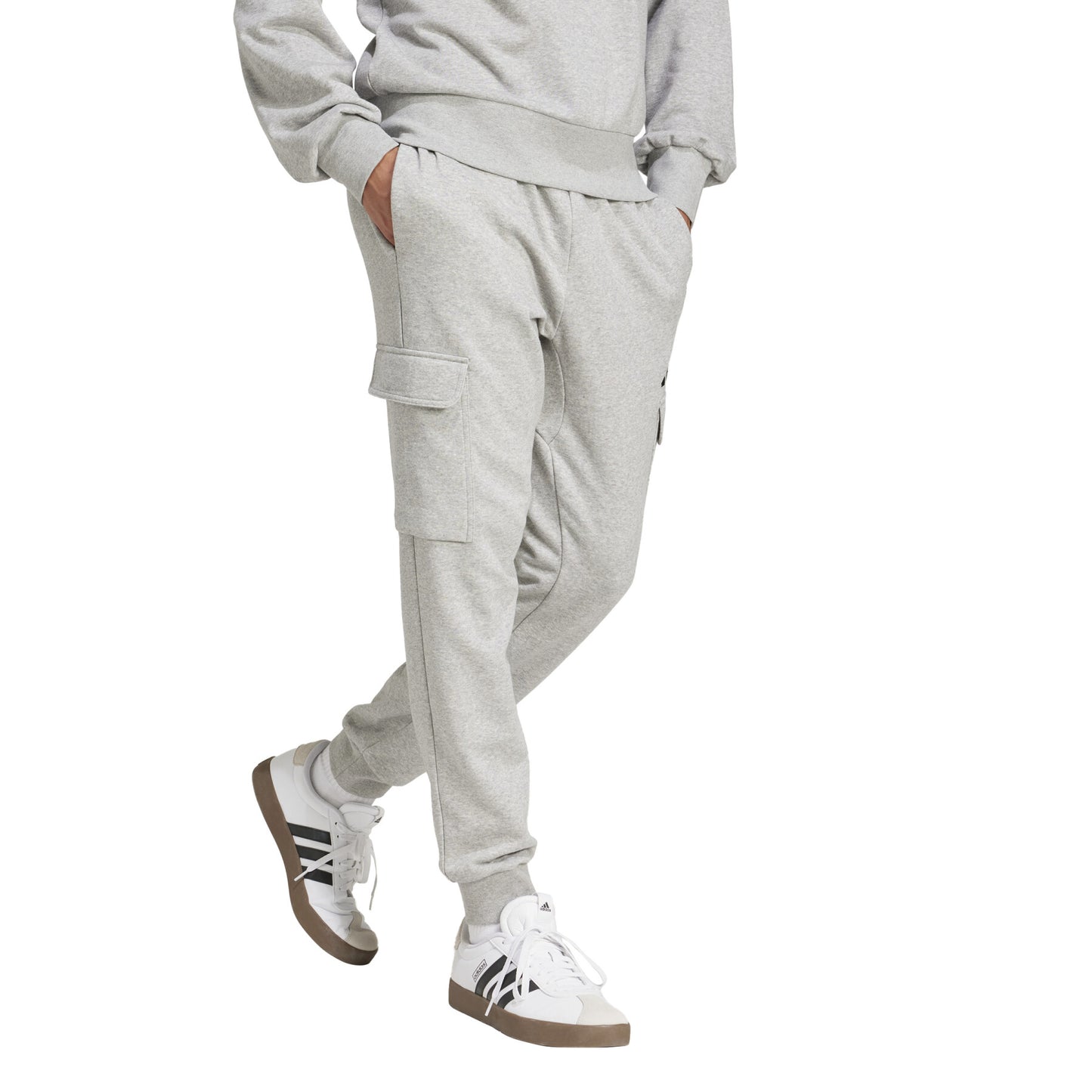 Cargo pocket jogging suit adidas Essentials Feelcozy Fleece