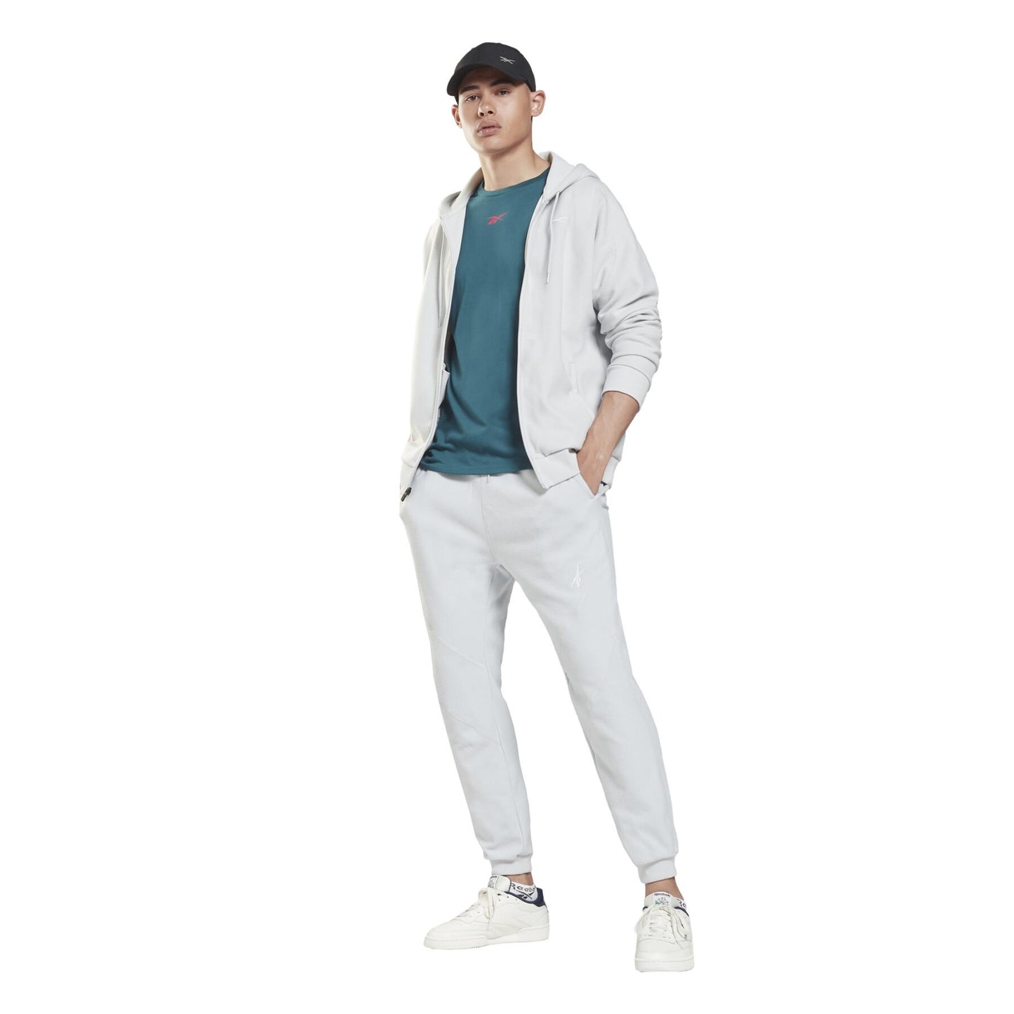Hooded sweatshirt Reebok Workout Ready Fleece Zip-Up