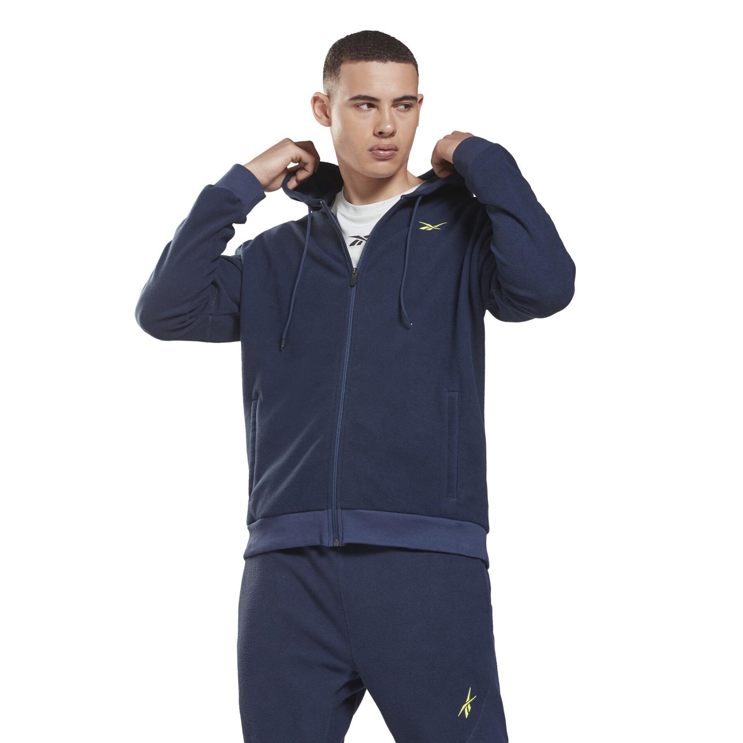 Hooded sweatshirt Reebok Workout Ready Fleece Zip-Up