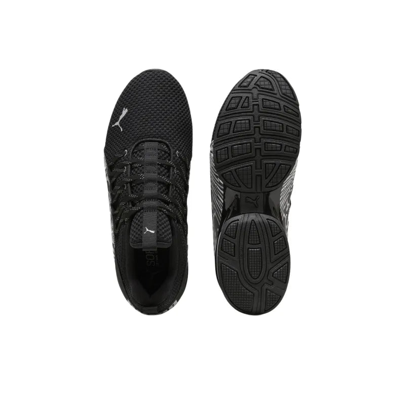 PUMA Axelion Anti Slip Wear Resistant Low Top Running Shoes Men's Black