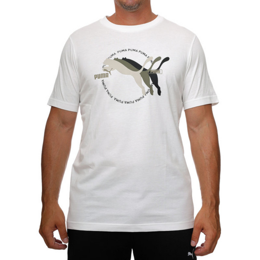 PUMA GRAPHICS Multiple Cat Logo Tee