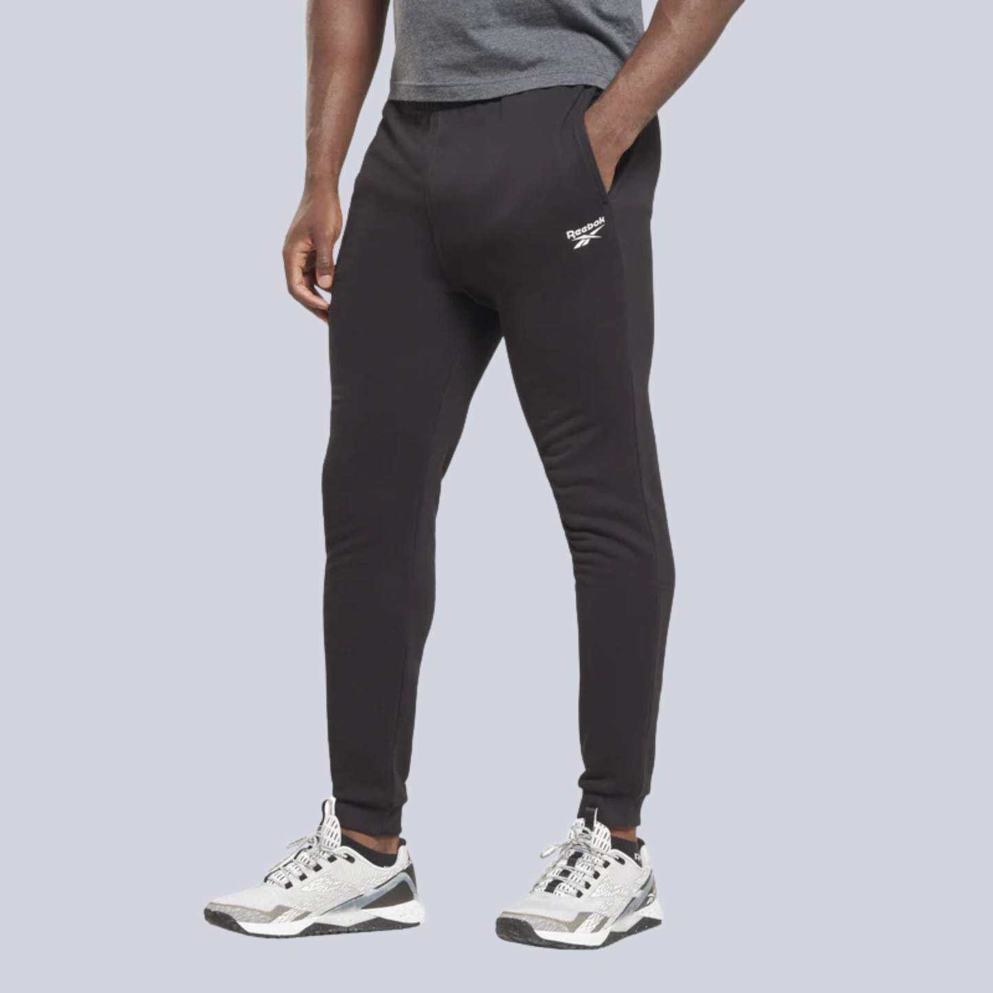 Reebok black joggers