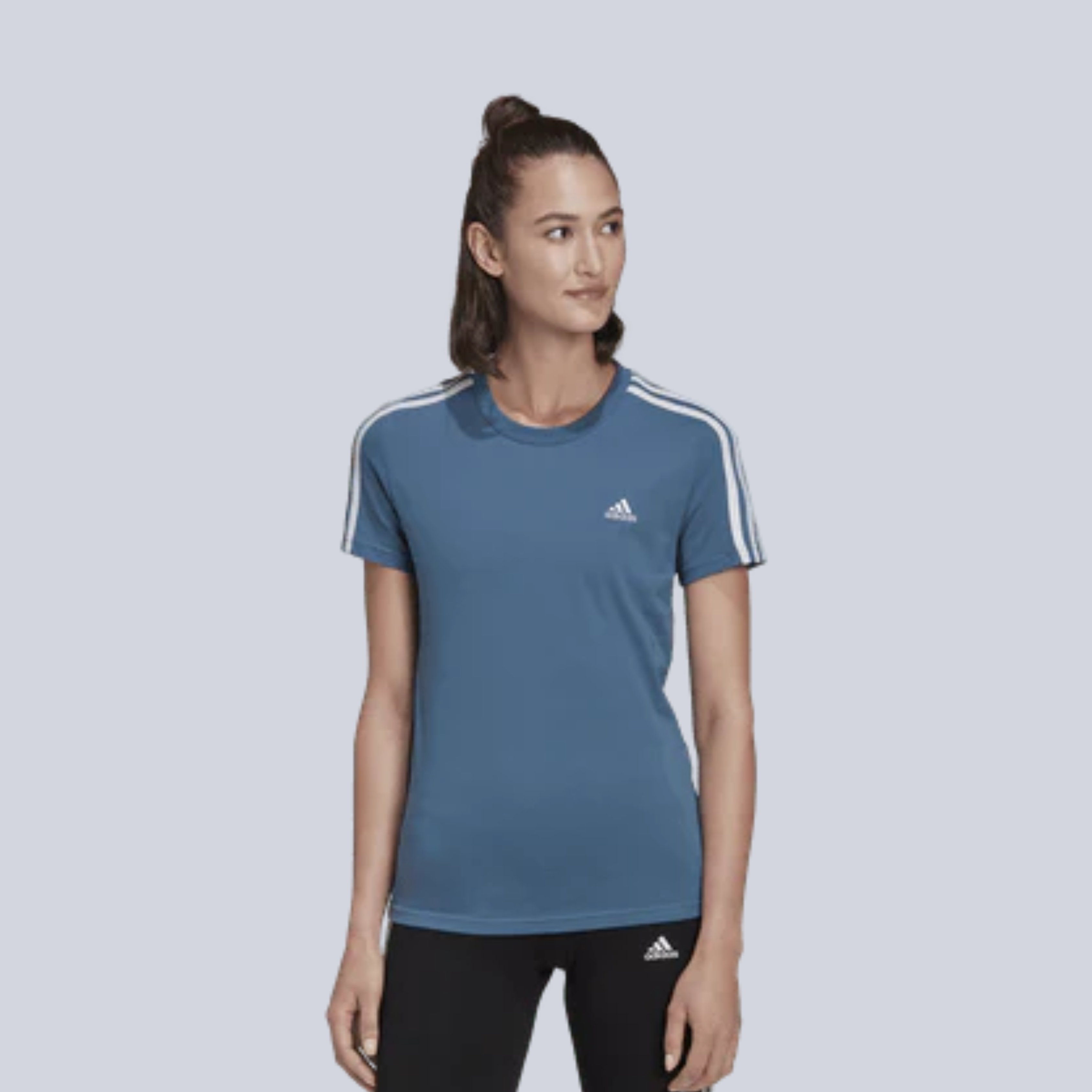 Essentials Slim 3-Stripes Tee – LABI SPORT
