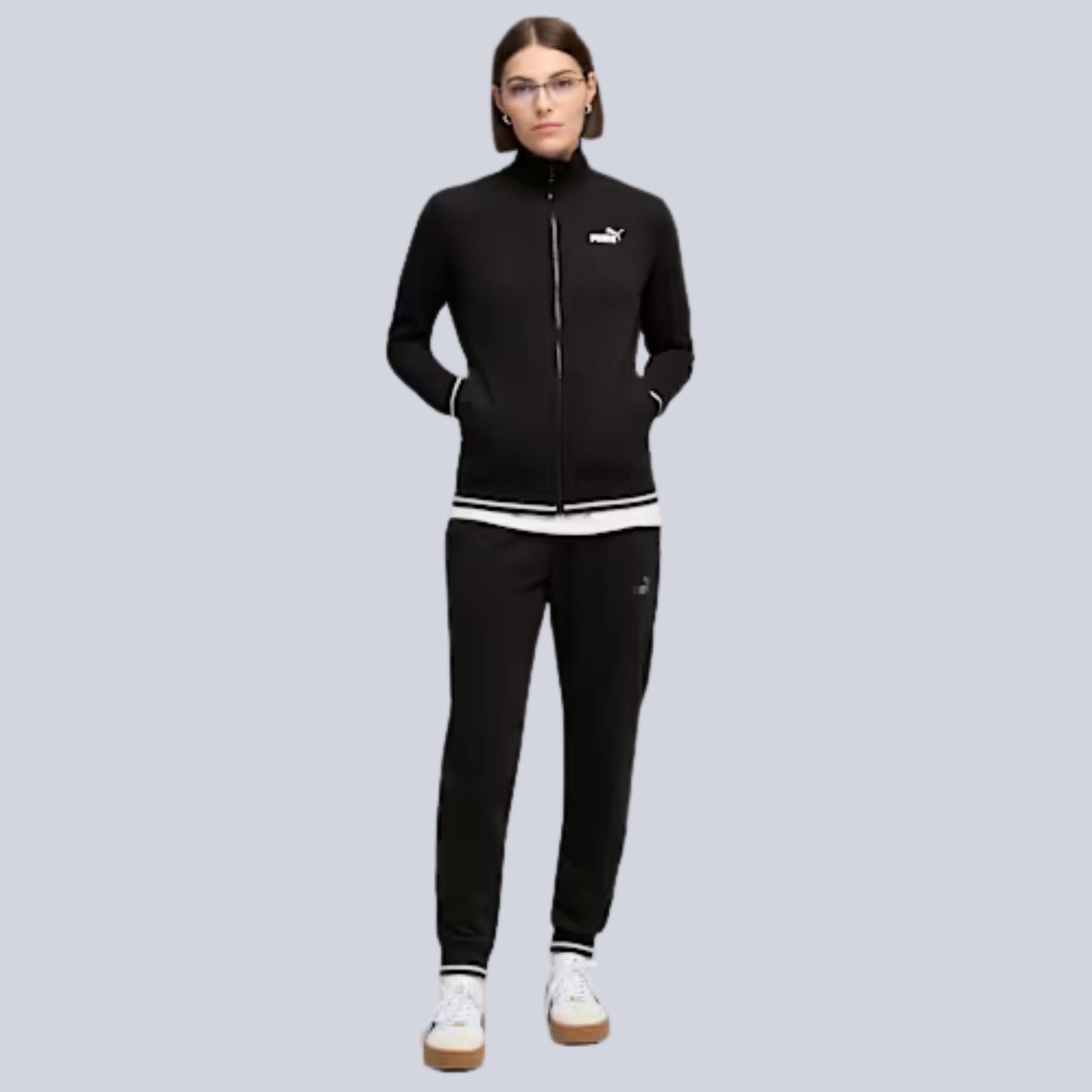 Metallic Full-Zip Tracksuit Women