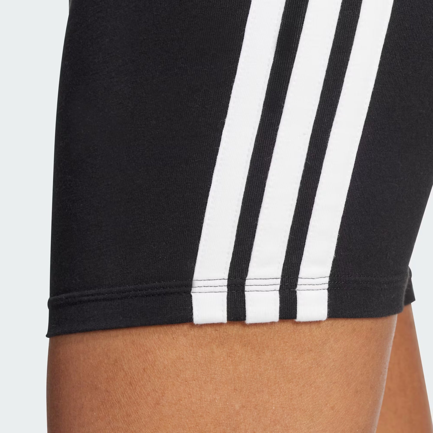 Essentials 3-Stripes High Waisted Biker Shorts