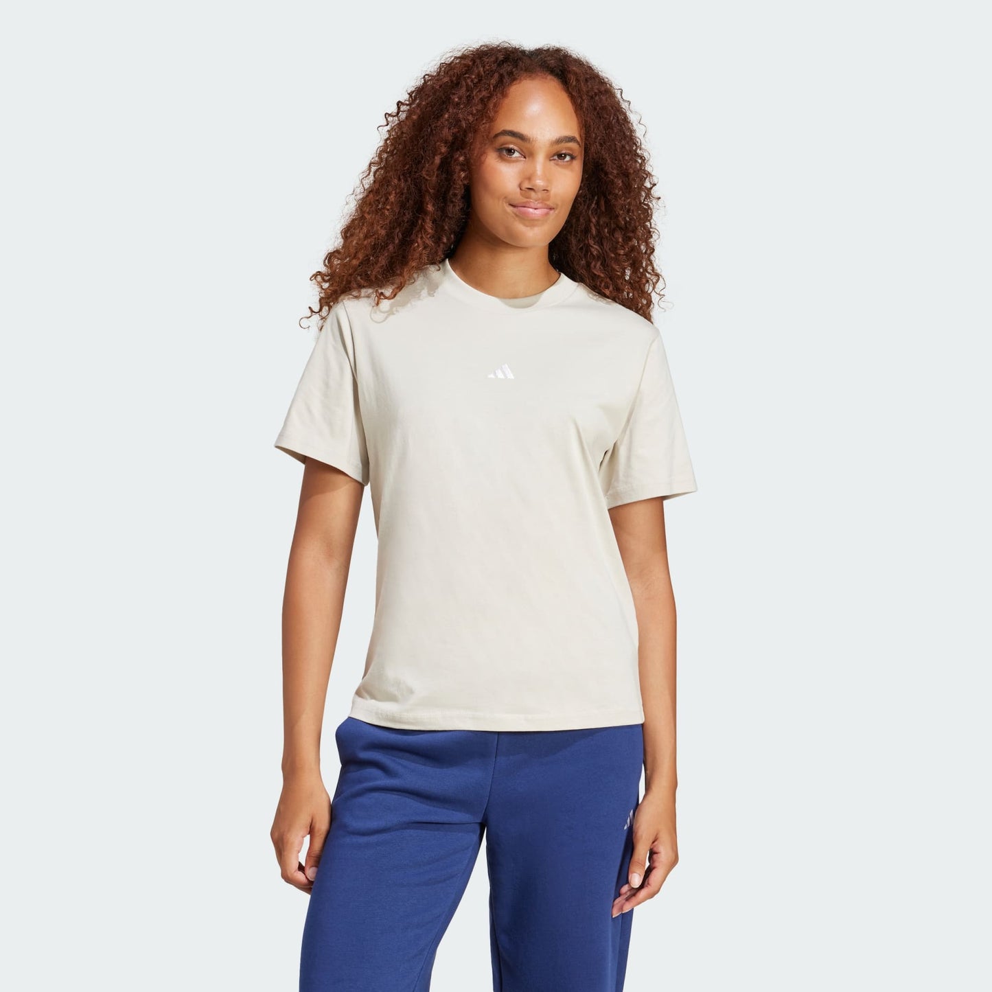 Adidas Essentials Small Logo Cotton Tee