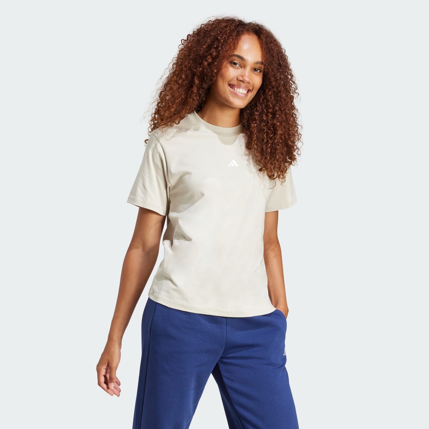 Adidas Essentials Small Logo Cotton Tee