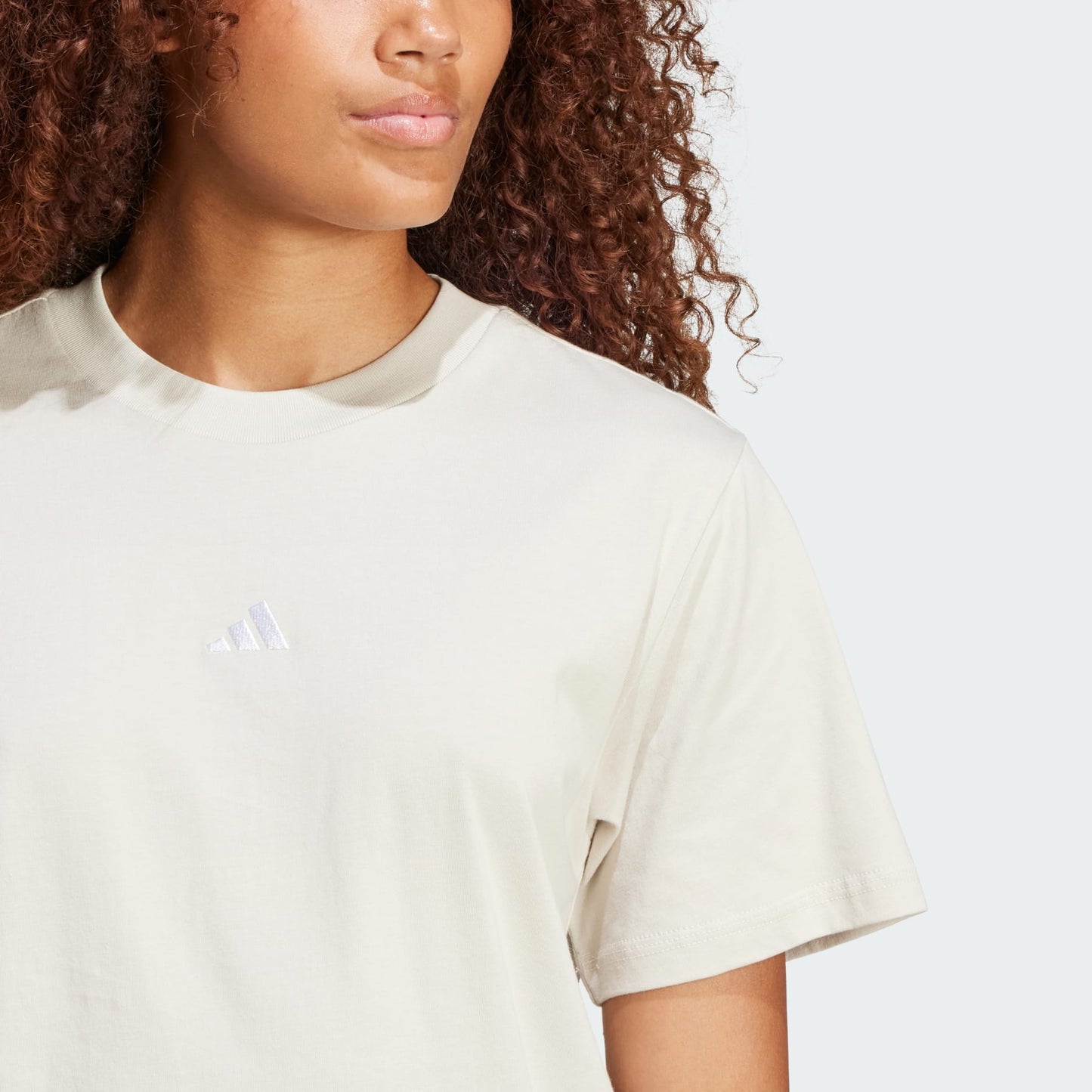 Adidas Essentials Small Logo Cotton Tee