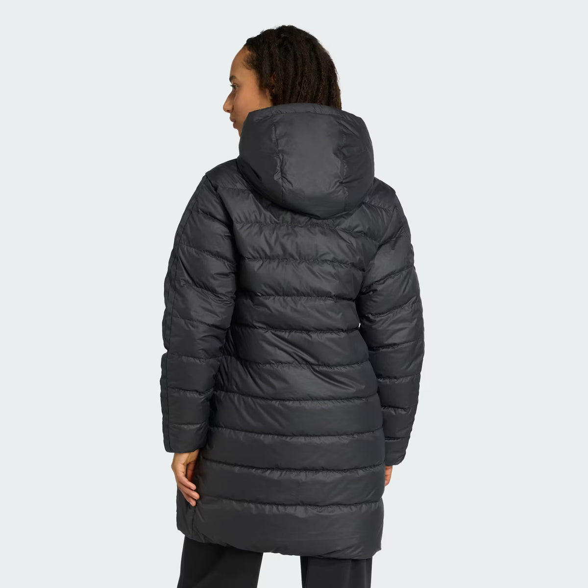 Essentials CLIMAWARM 3-Stripes Light Down Hooded Parka