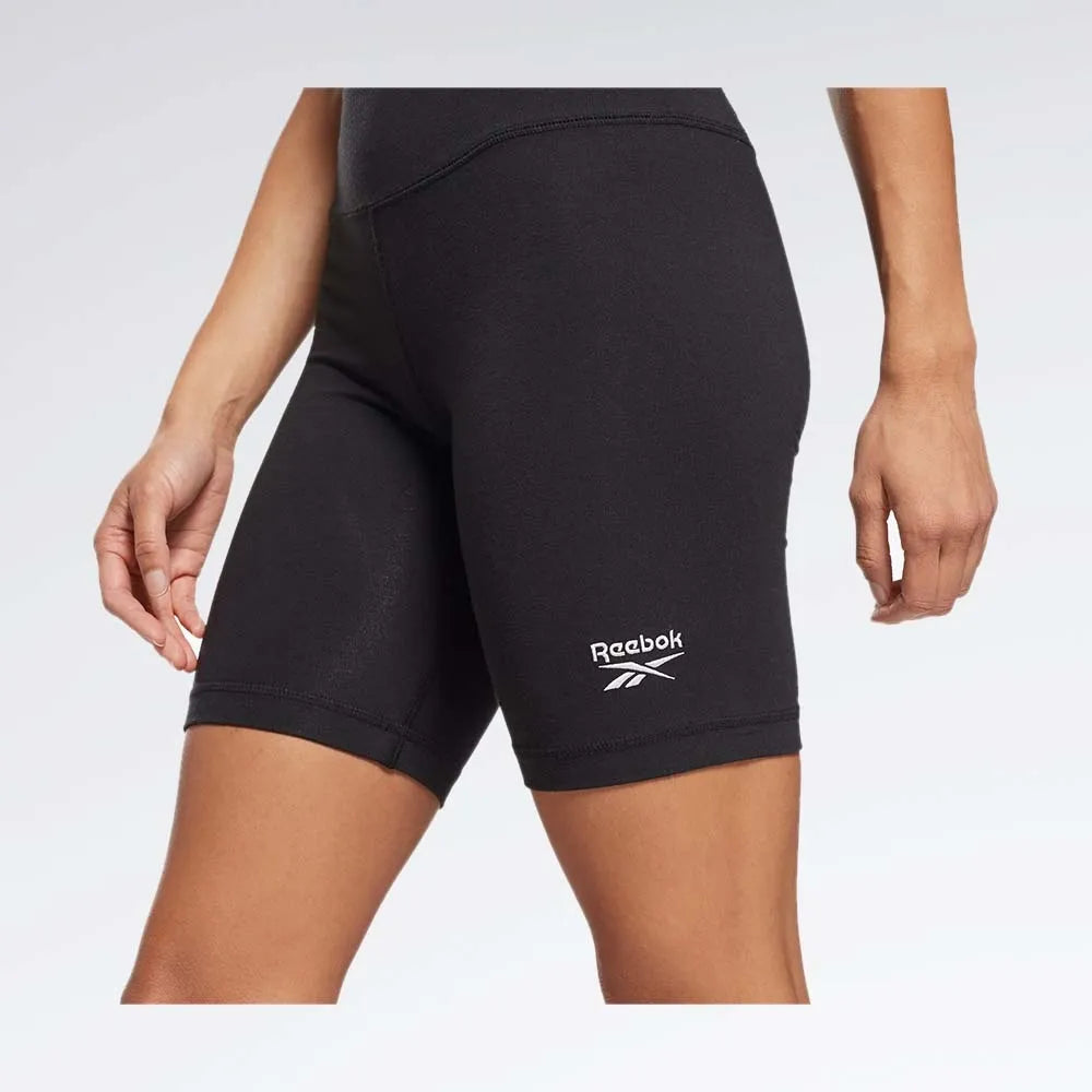 reebok identity fitted logo women's shorts