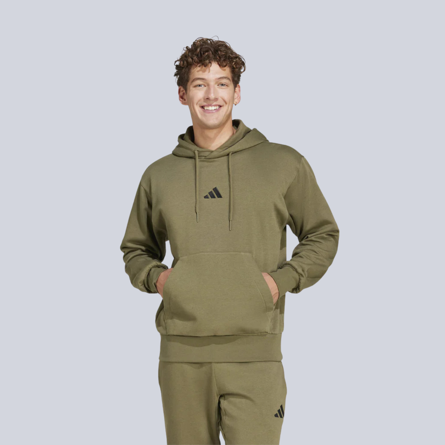 Hooded sweatshirt fleece adidas Essentials Feelcozy