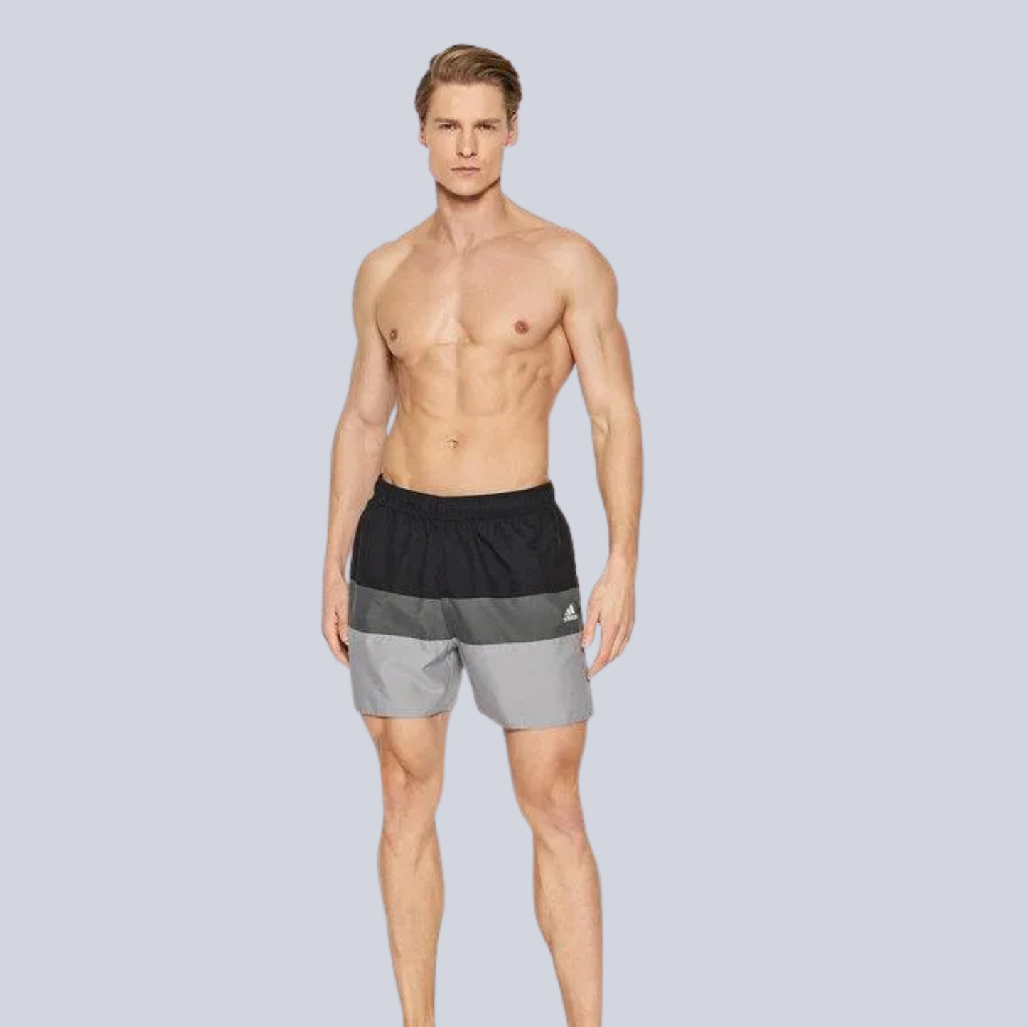 Short-Length Colorblock Swim Shorts